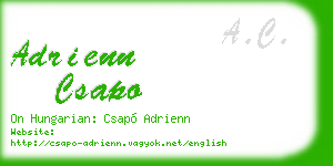 adrienn csapo business card