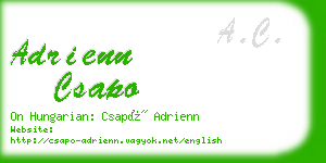 adrienn csapo business card